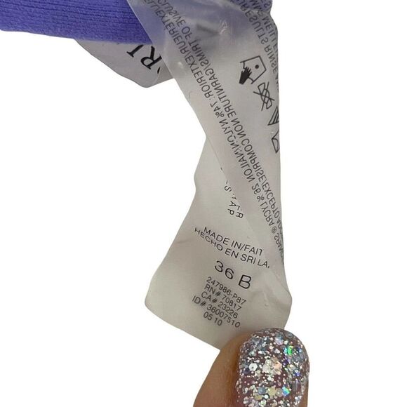 Victorias Secret Push Up Bikini Top Size 36B Purple Underwire Halter Swimwear - Picture 8 of 8